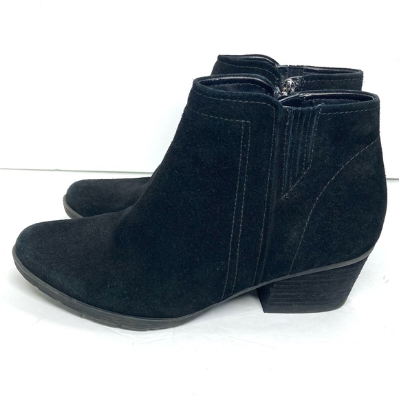 Blondo Boots Womens Villa Waterproof Black Suede Leather  Bootie 7 M Black Boots - Picture 2 of 14